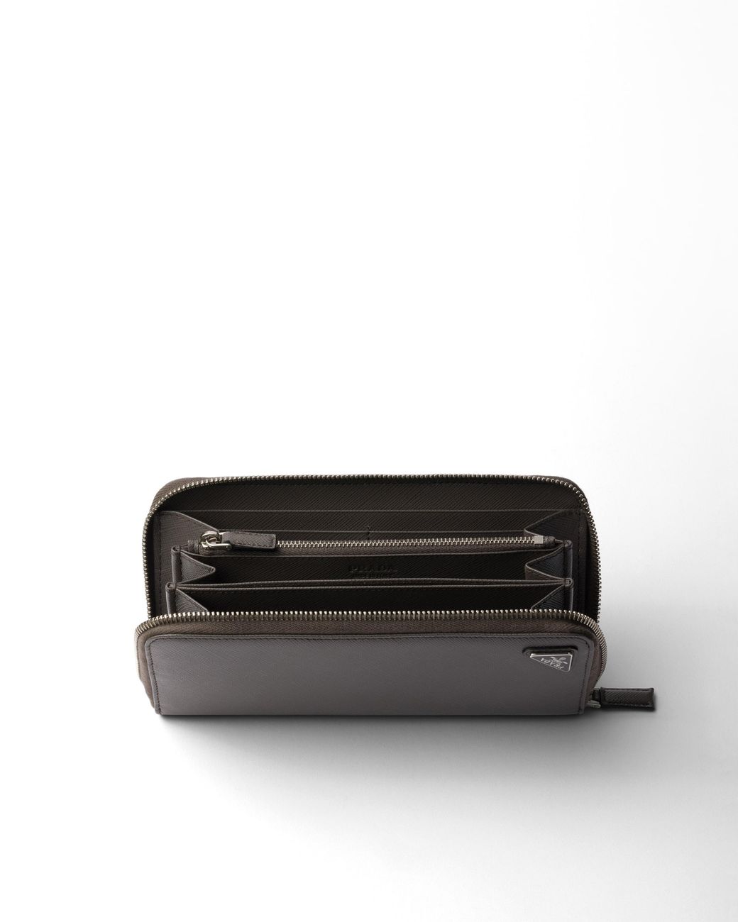 Prada Gray Saffiano Wallet for men