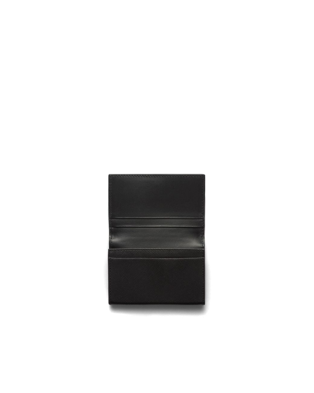 Prada White Saffiano Leather Card Holder