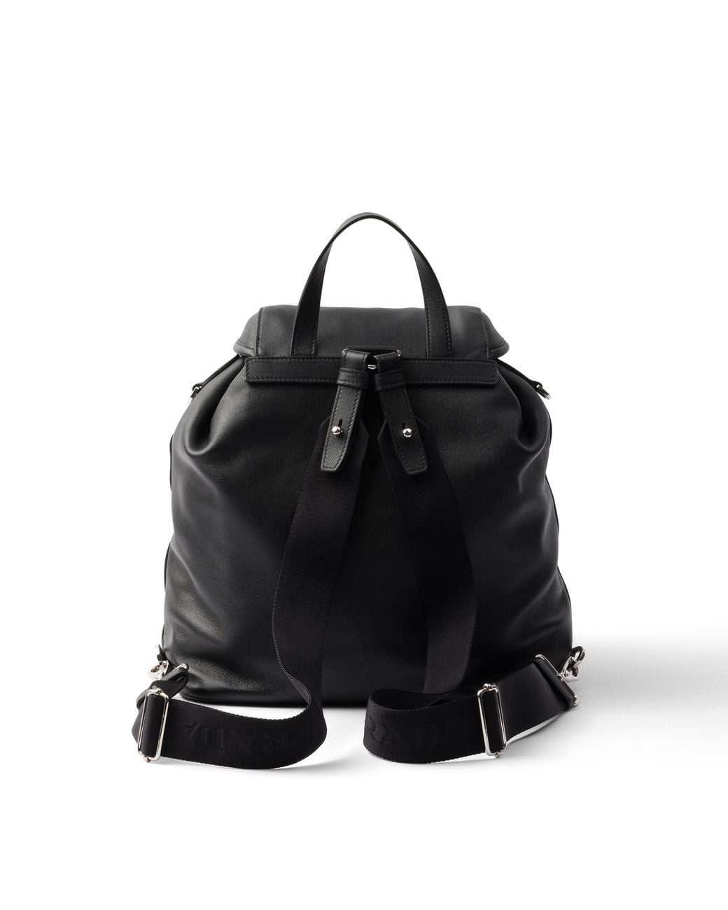 Prada Black Medium Leather Backpack