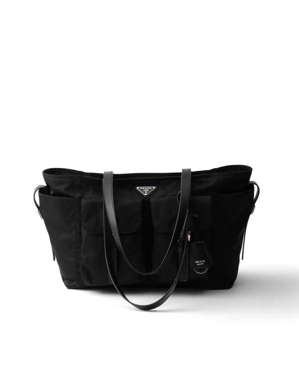 Prada Black Large Re-Nylon Shopping Bag