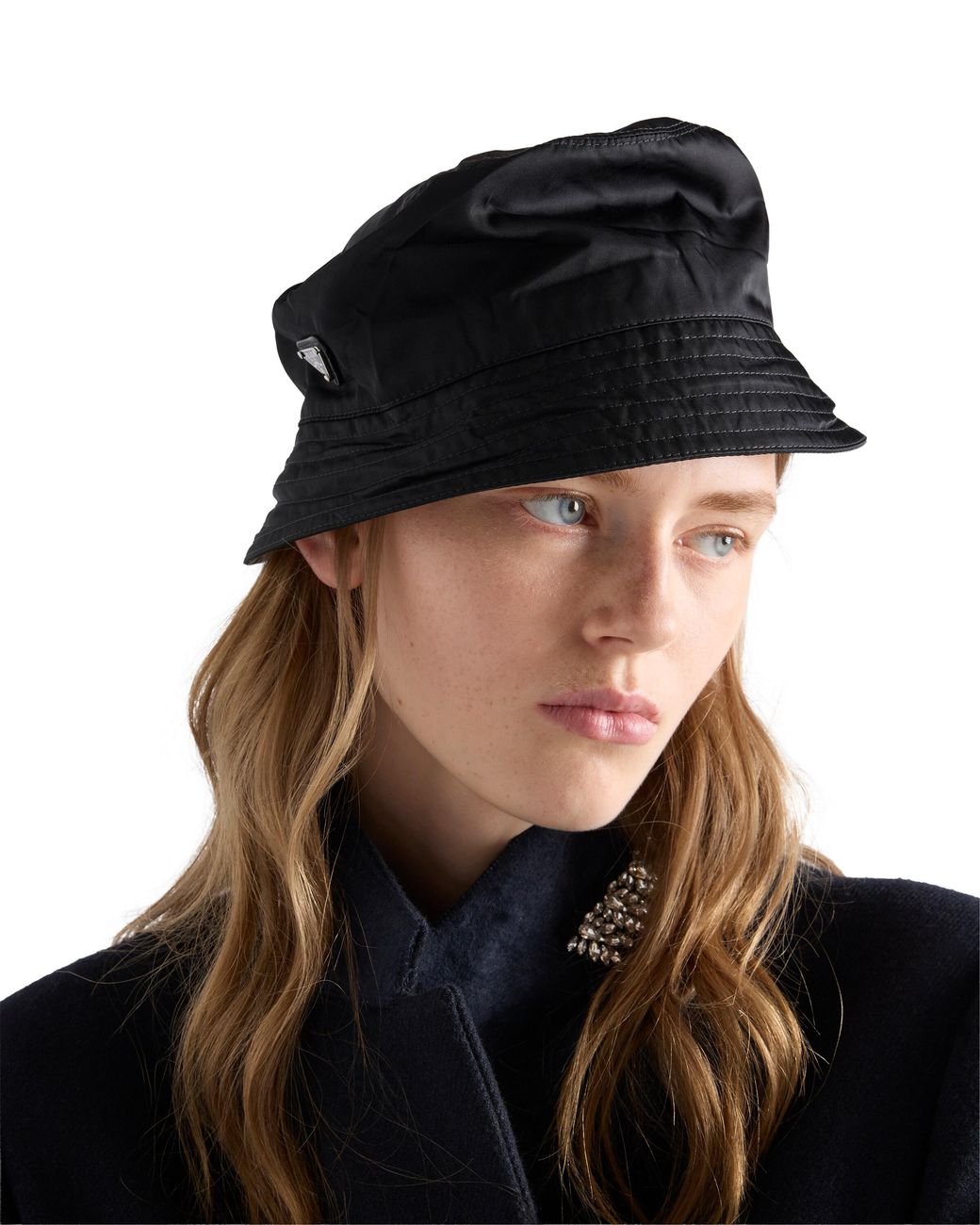 Prada Black Re-Nylon Bucket Hat