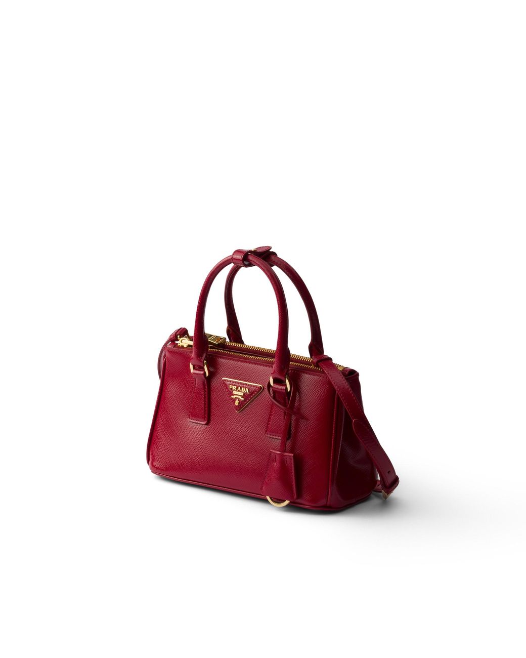 Prada Red Galleria Patent Saffiano Leather Mini-Bag