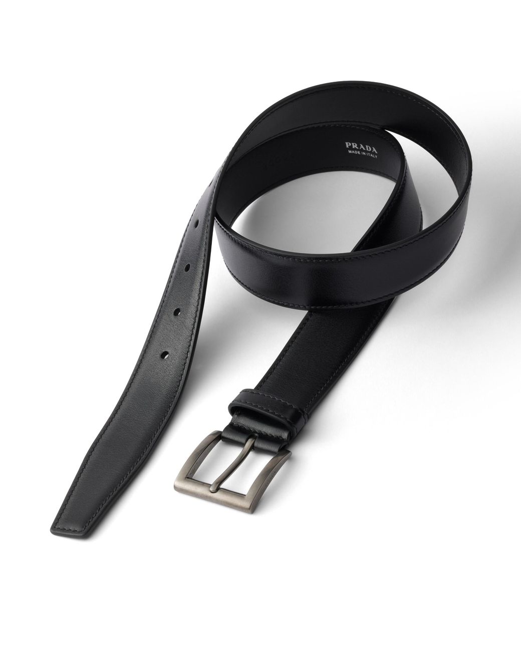 Prada Black Leather Belt for men