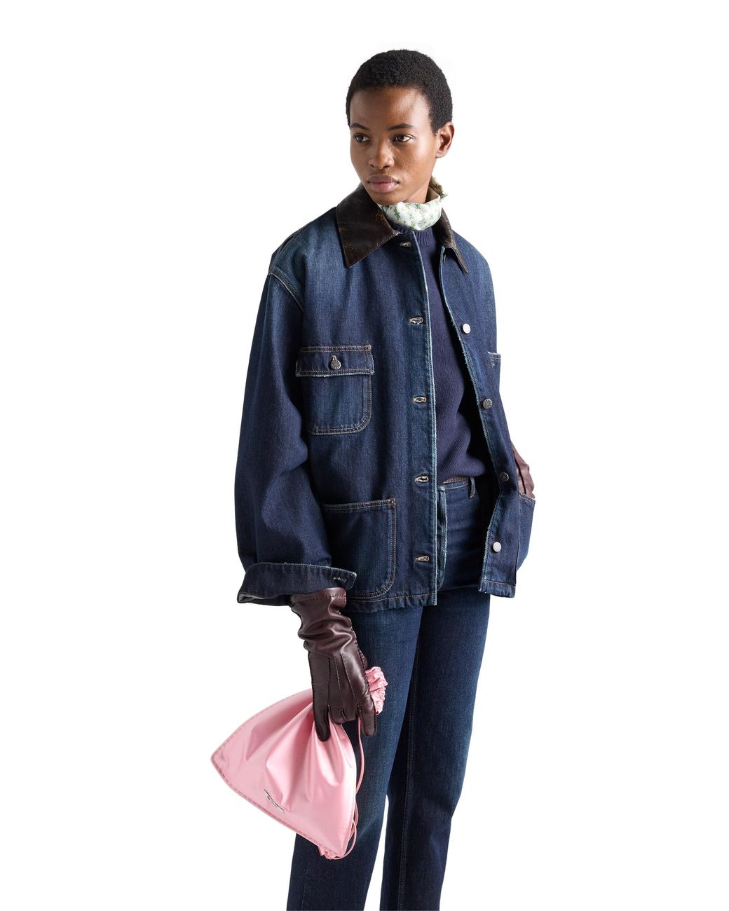 Prada Blue Denim Trucker Jacket