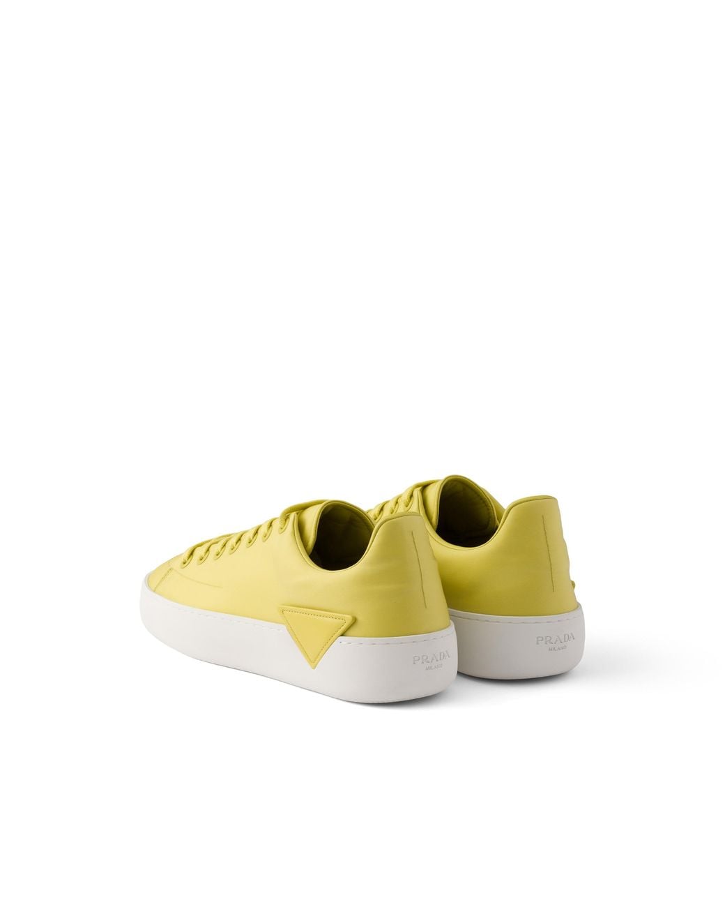 Prada Yellow Court Re-Nylon Sneakers for men