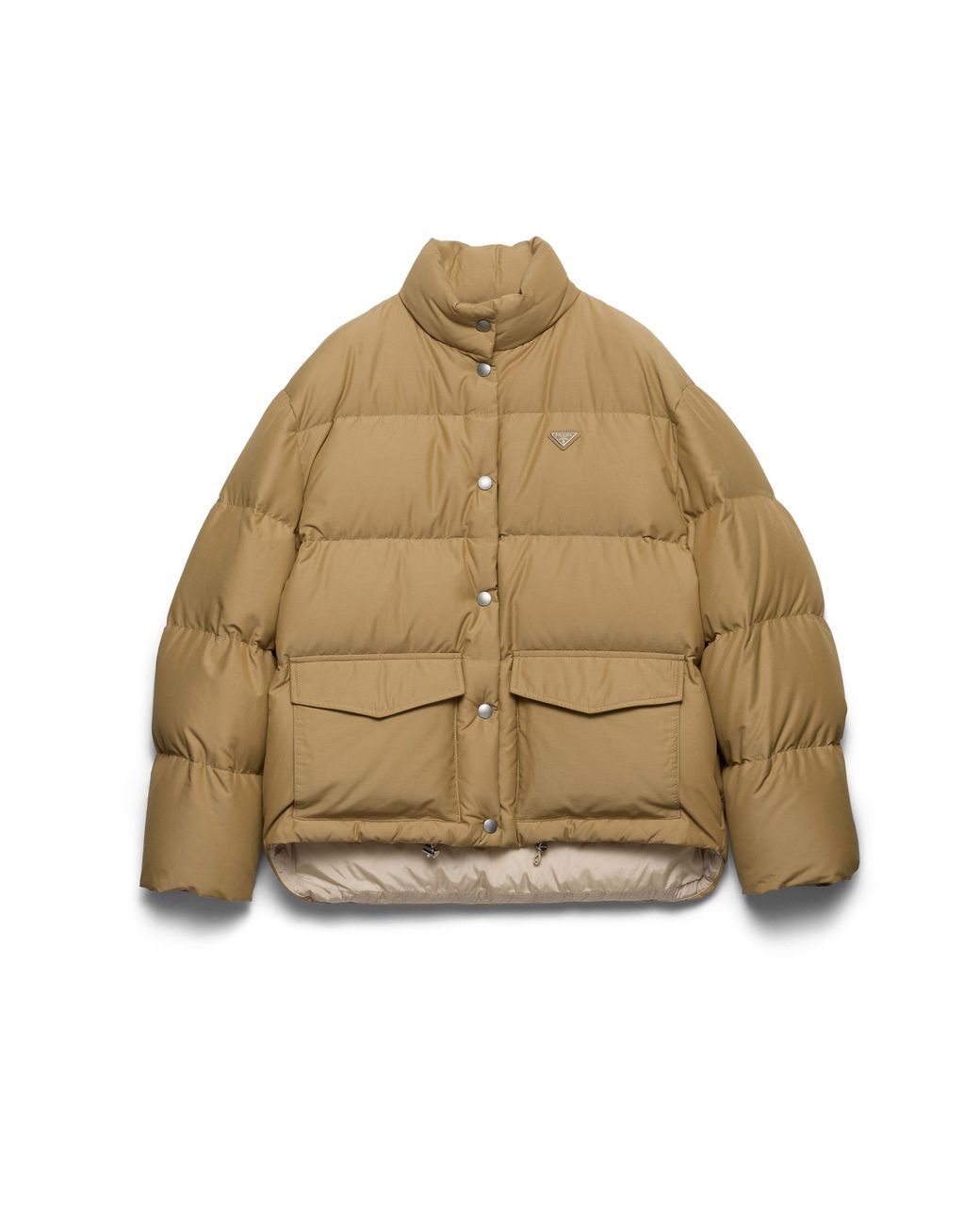 Prada Natural Medium-Weight Technical Fabric Down Jacket