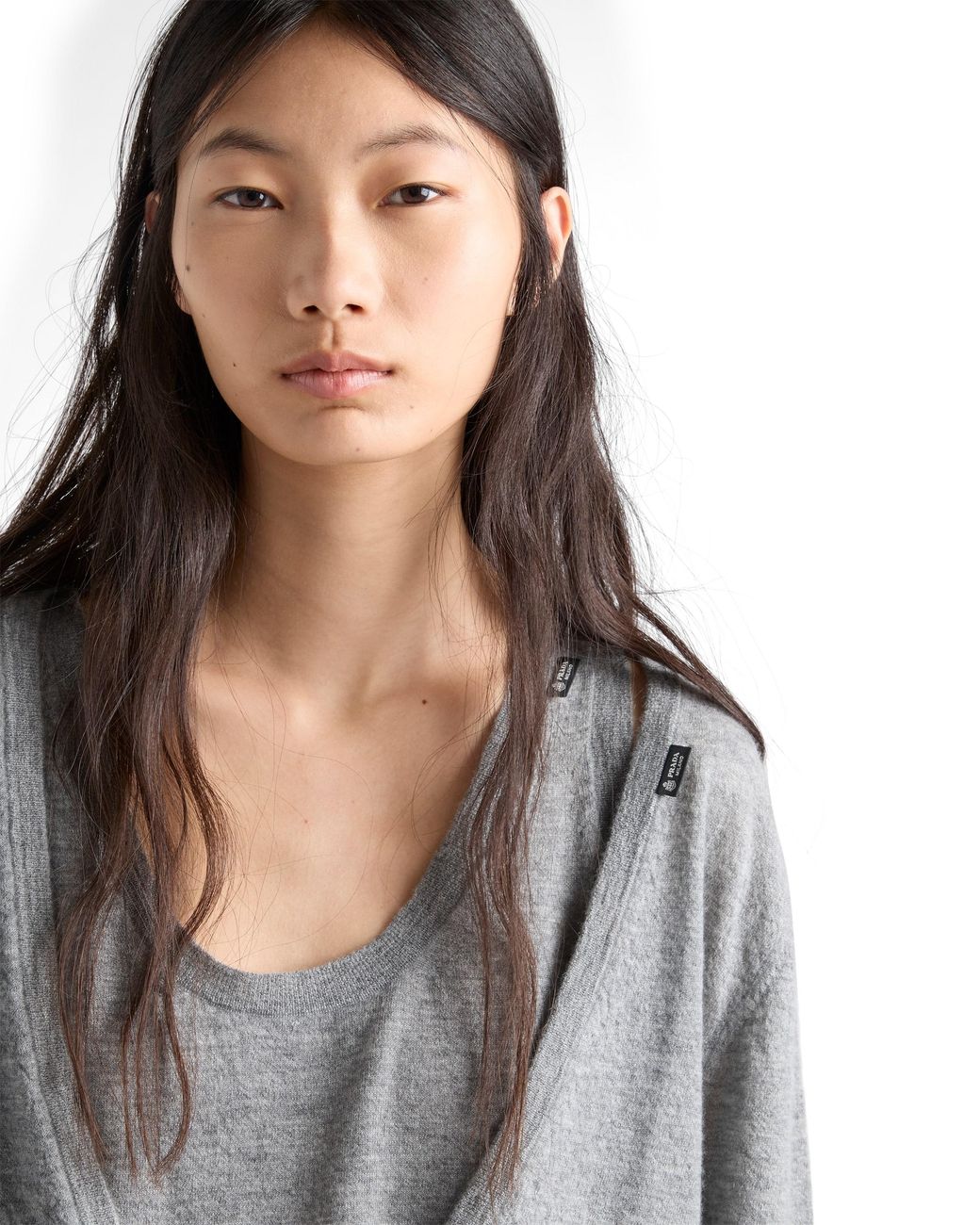 Prada Gray Cashmere Cardigan