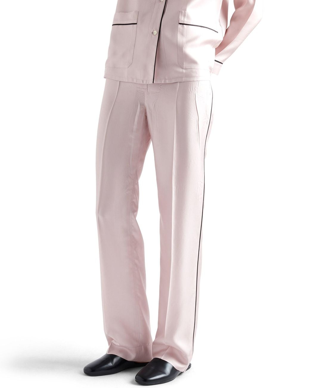 Prada Pink Silk Twill Pajamas