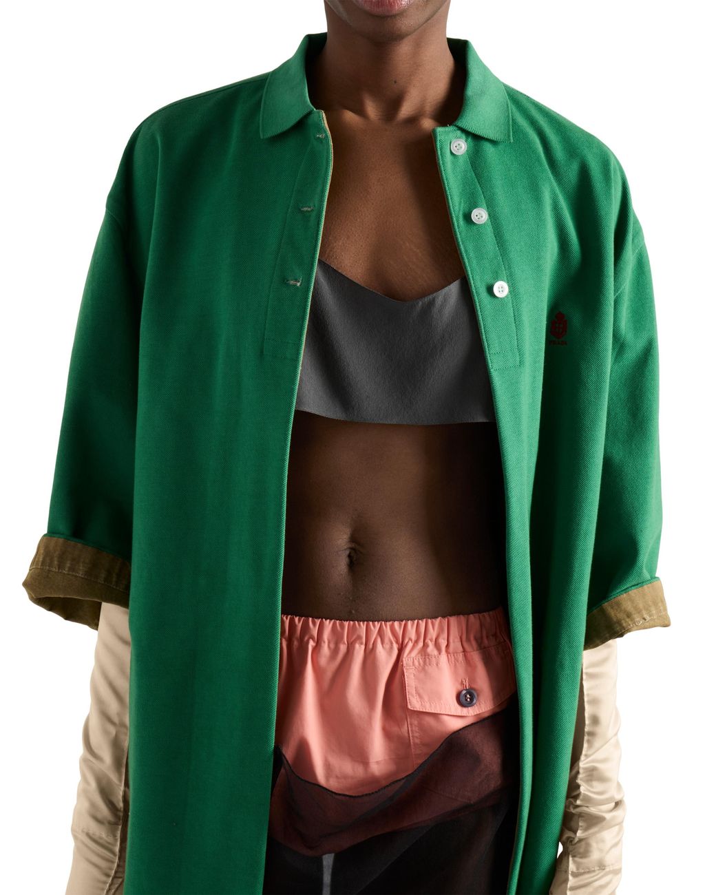 Prada Pink Poplin Shorts