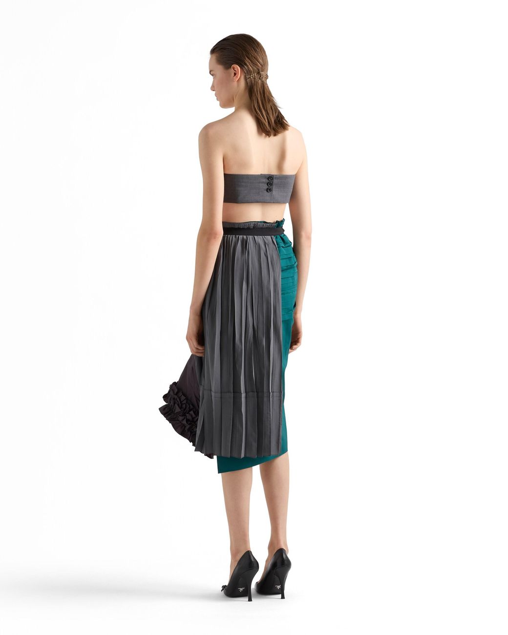 Gonna Patchwork di Prada in Blue
