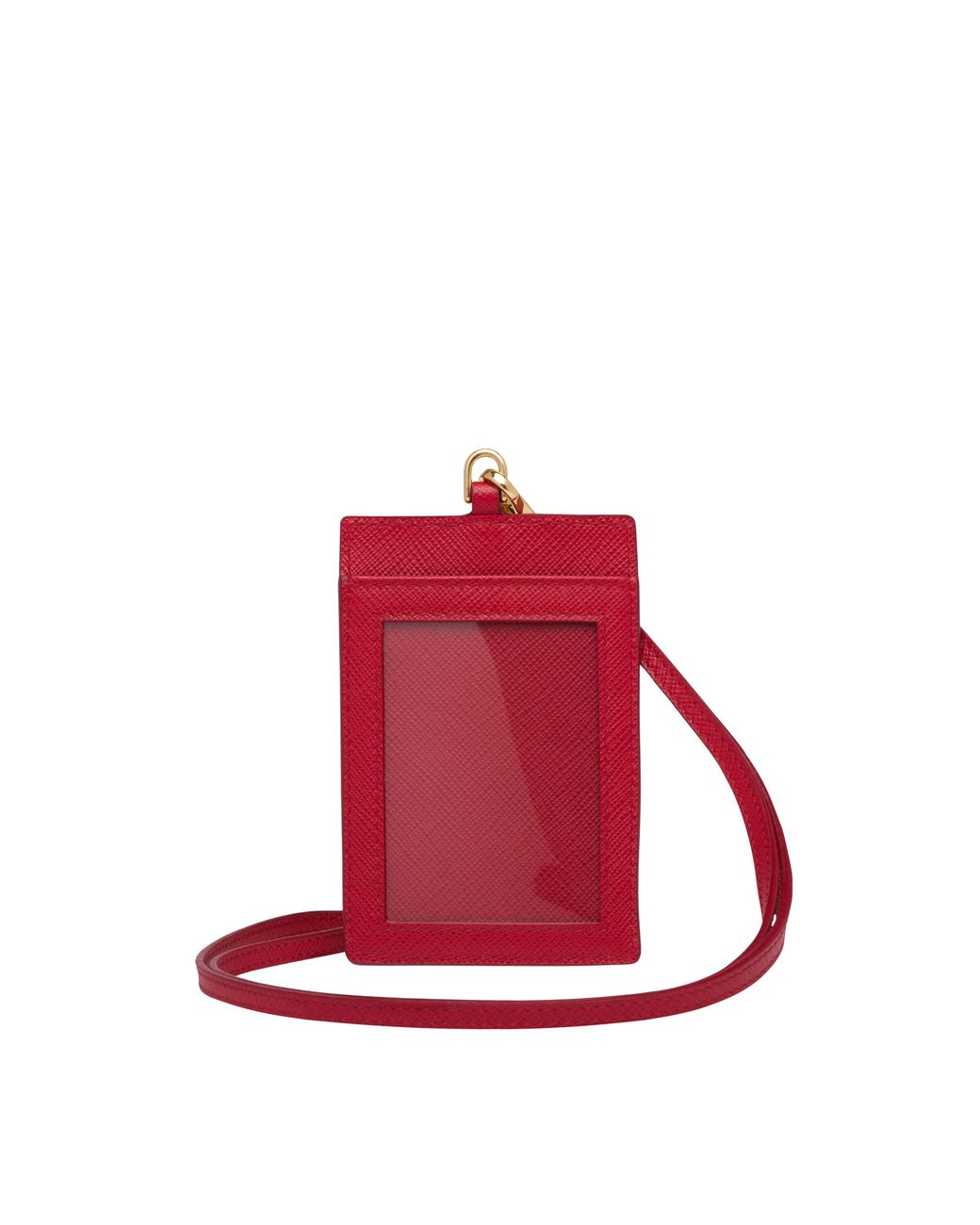Prada Multicolor Saffiano Leather Badge Holder