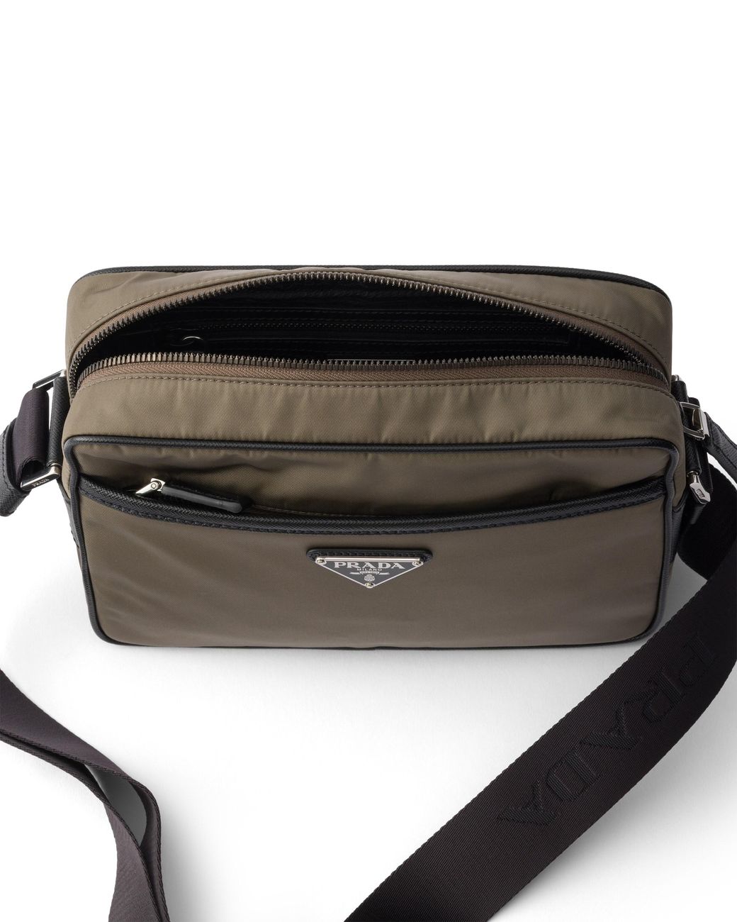 Prada Brown Re-Nylon And Saffiano Shoulder Bag for men