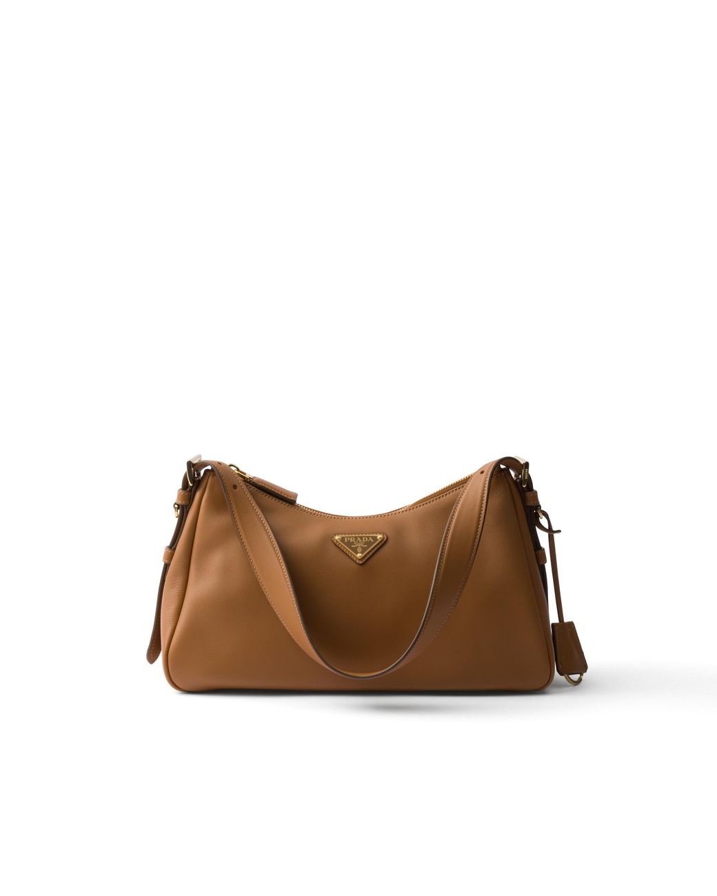 Prada Brown Mittelgroße Aimée Schultertasche Aus Leder, Damen