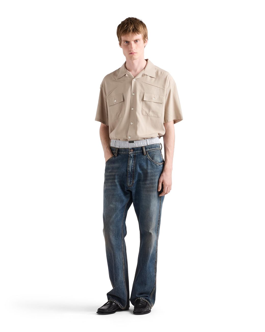 Prada Natural Silk Shirt for men