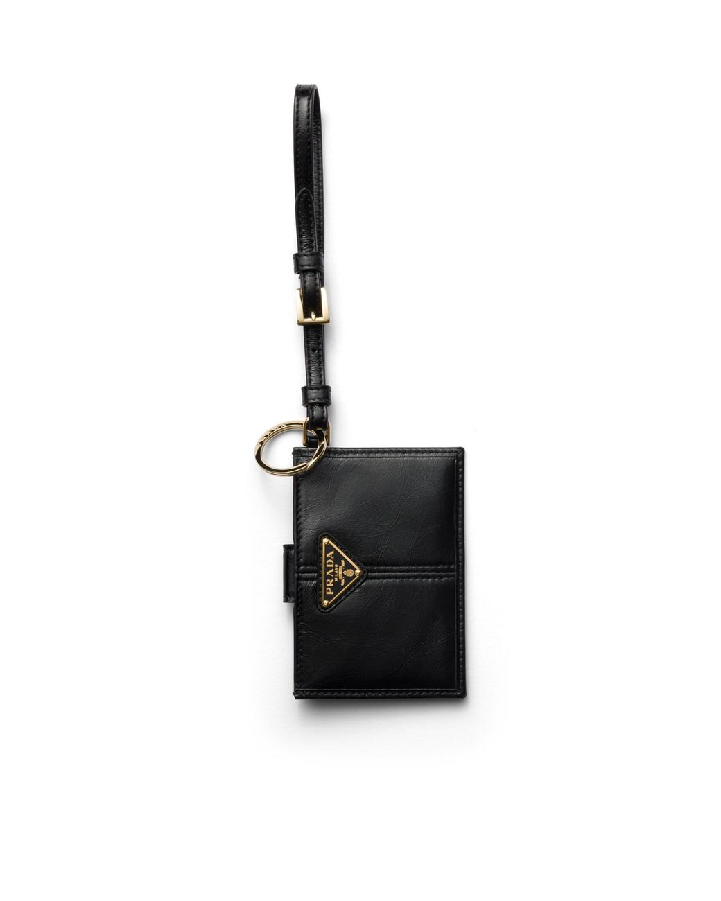 Prada White Leather Card Holder