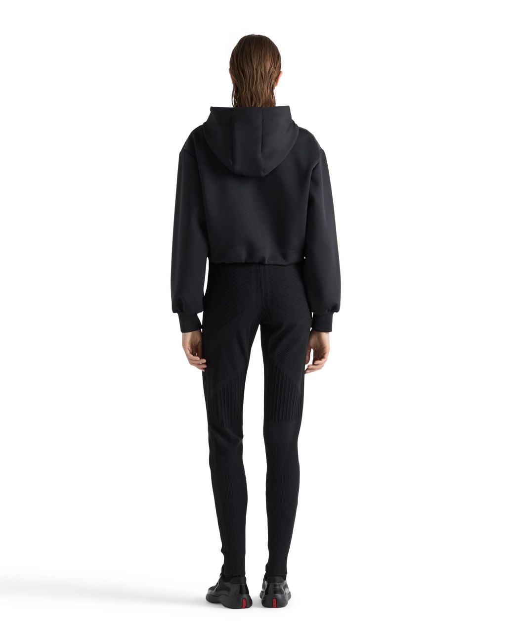 Prada Black Re-Nylon Piqué Leggings