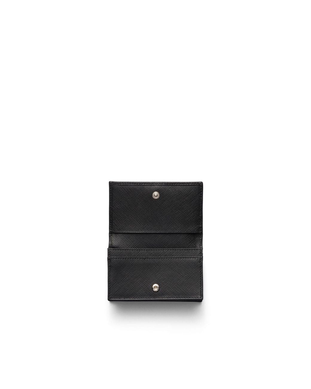 Prada White Saffiano Leather Card Holder