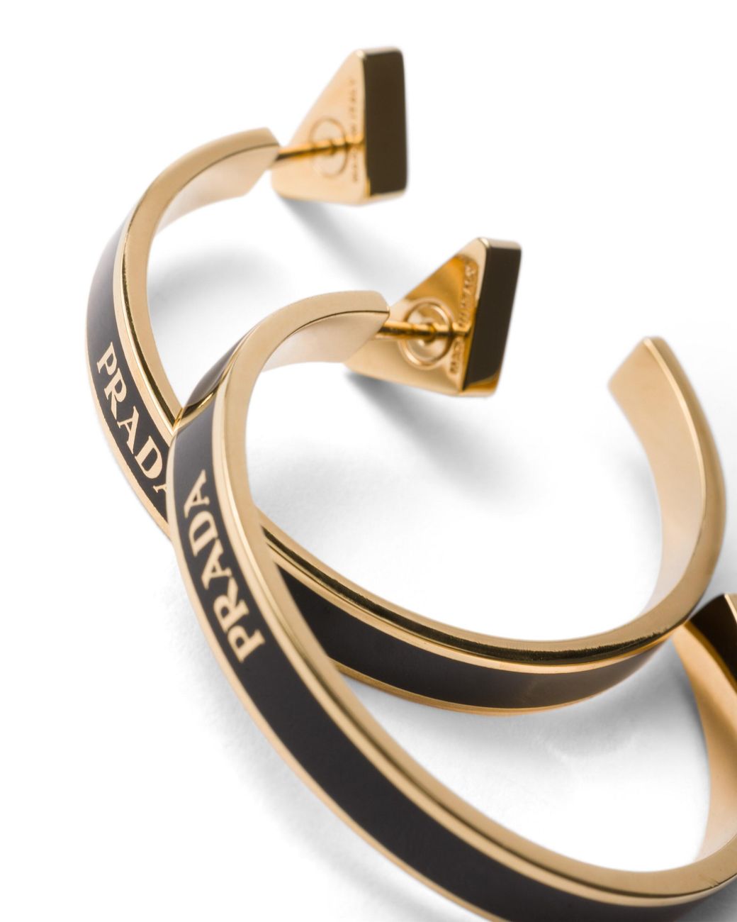 Prada White Metal Earrings
