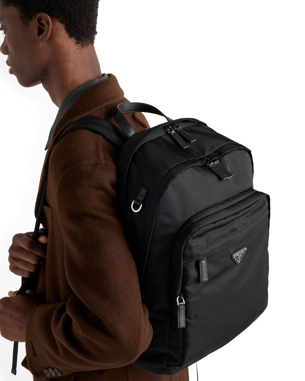 Mochila Re-Nylon Prada de hombre de color Black