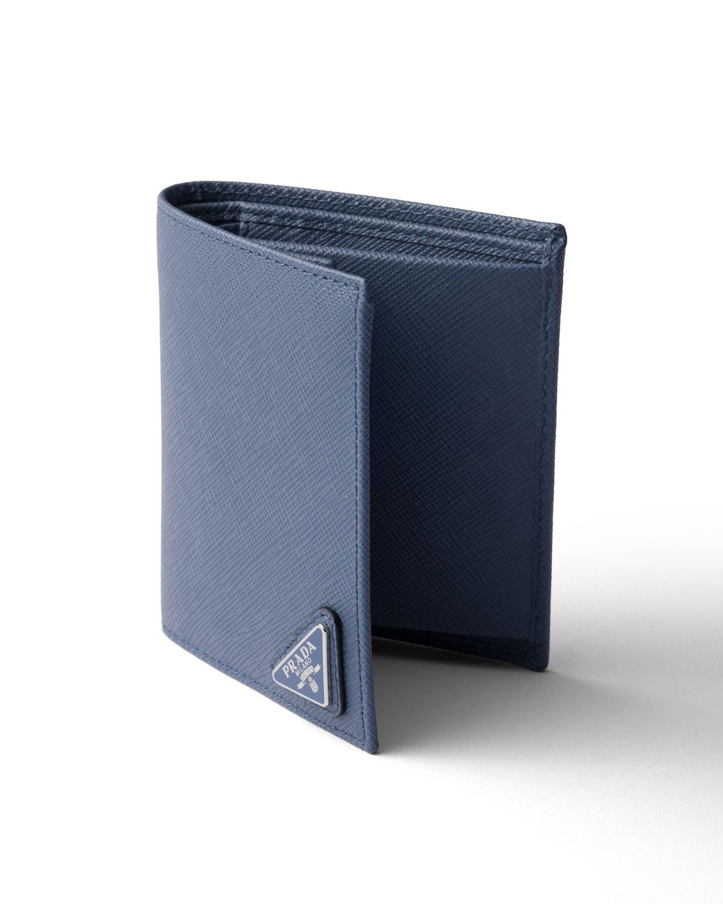 Prada Blue Saffiano Leather Wallet for men