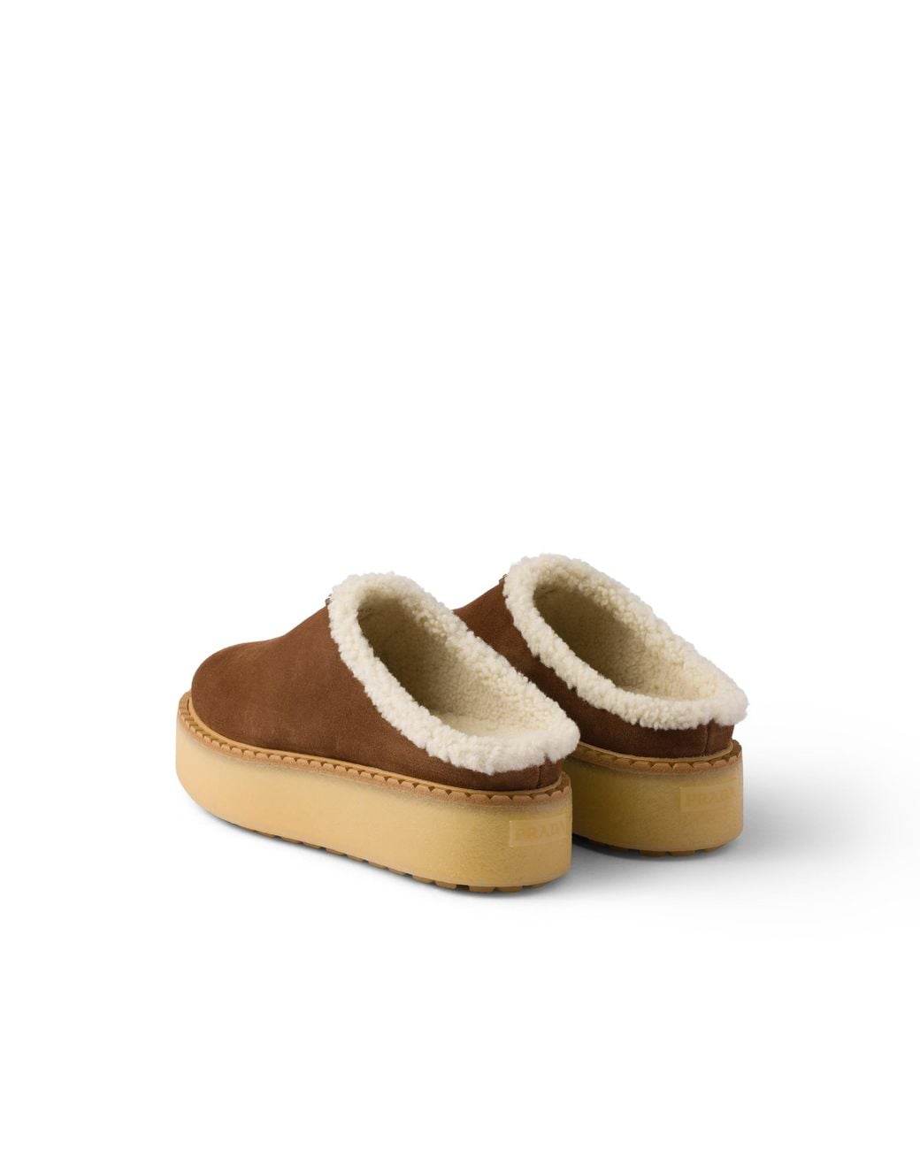 Scarpa Con Plateau di Prada in Brown