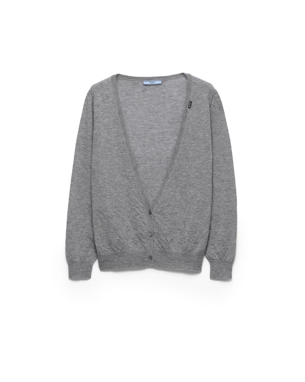 Prada Gray Cashmere Cardigan