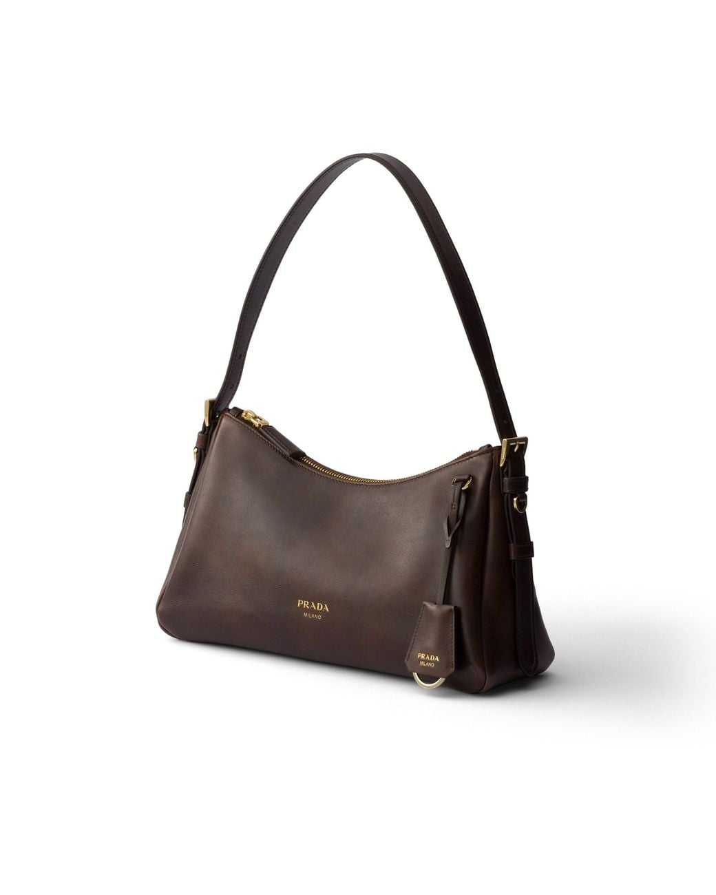 Borsa A Spalla Aimée Medium di Prada in Brown