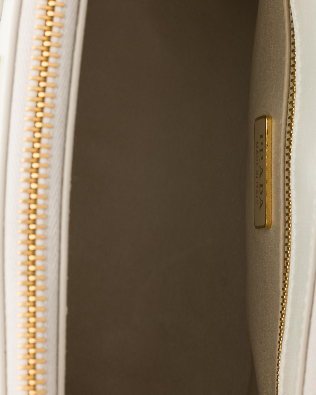 Prada White Galleria Patent Saffiano Leather Mini-Bag