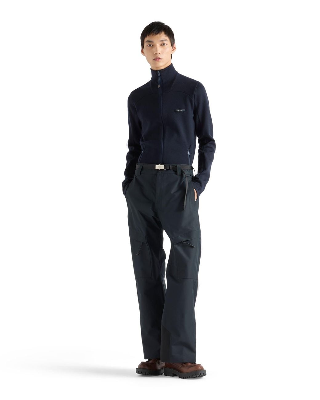 Prada Blue Cashmere Cardigan for men