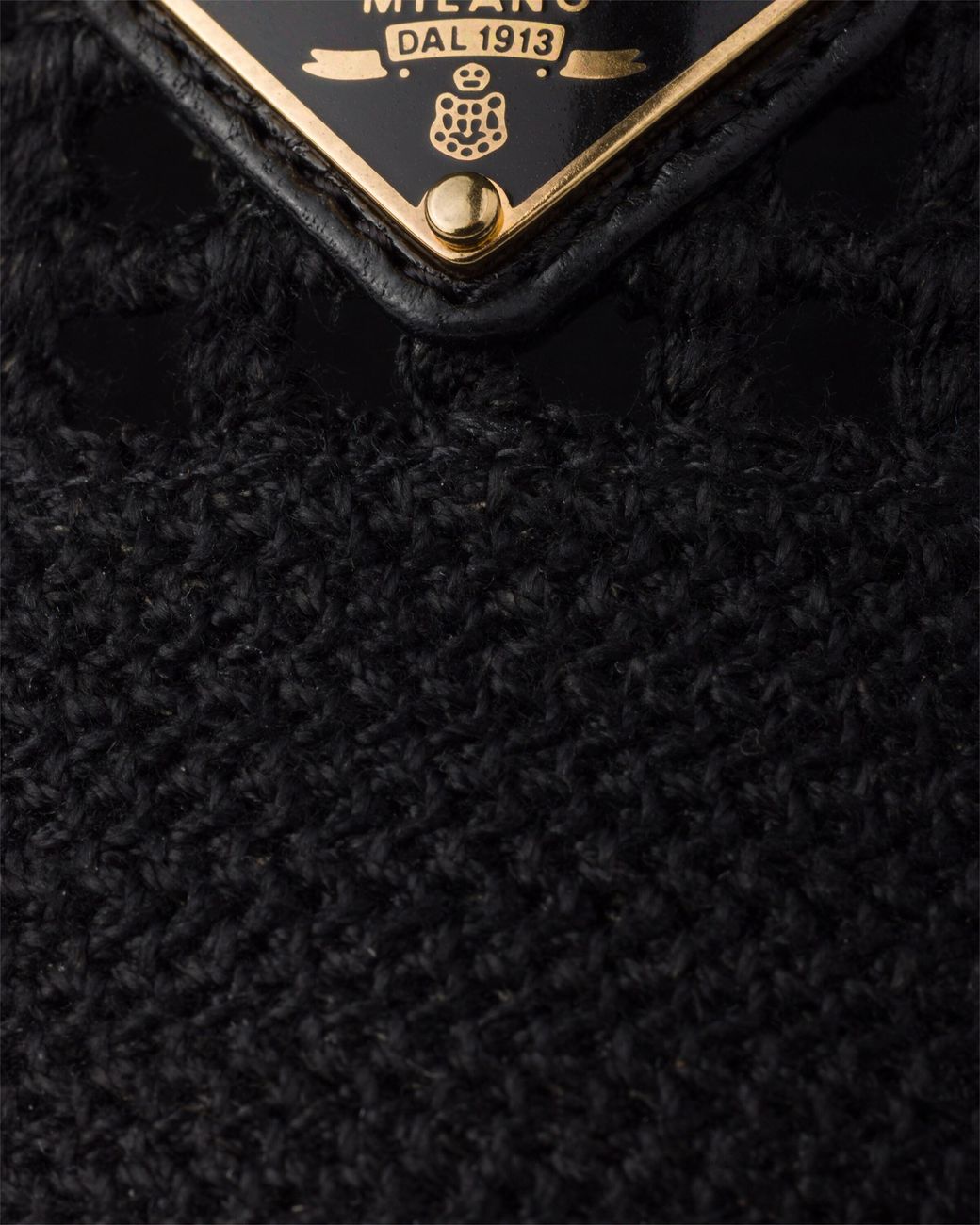 Prada Black Crochet Ballerinas, Size 35