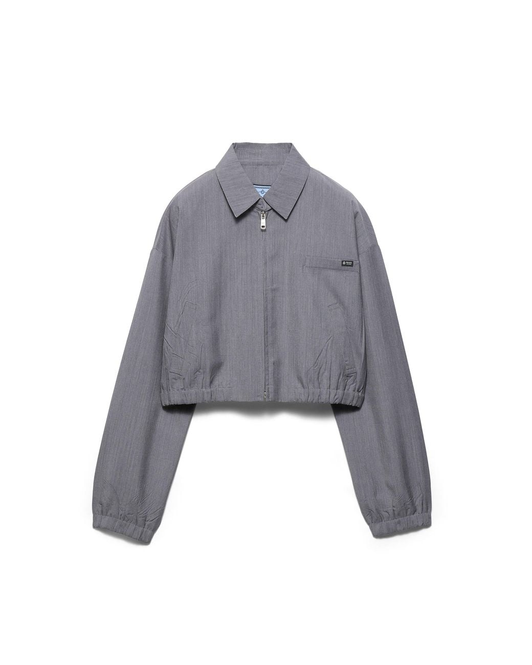Prada Gray Light Mohair Blouson Jacket