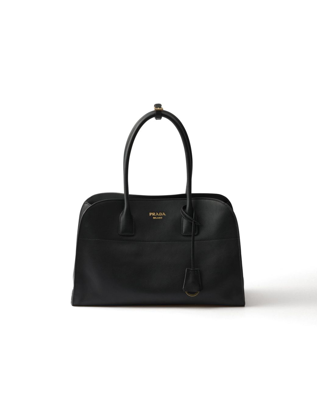 Prada Black Große Tote Bag Aus Leder, Damen