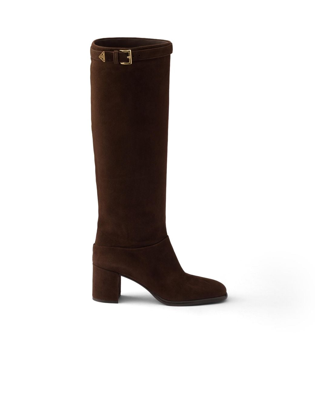 Prada Brown Suede Boots, Dark