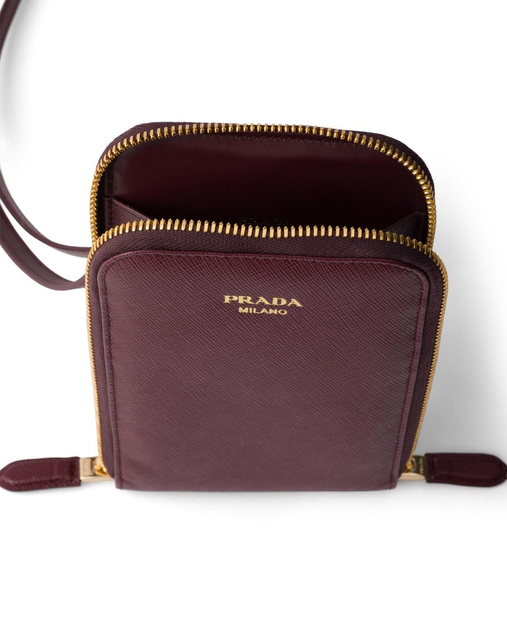 Prada Purple Saffiano Leather Mini-Bag