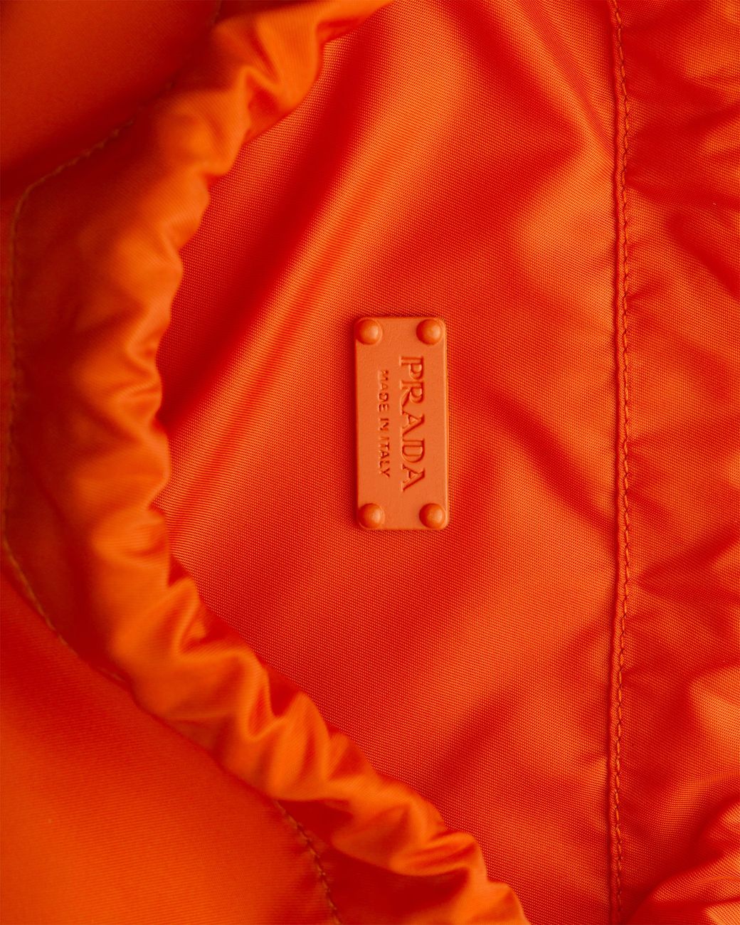 Prada Orange Re-Nylon Drawstring Backpack