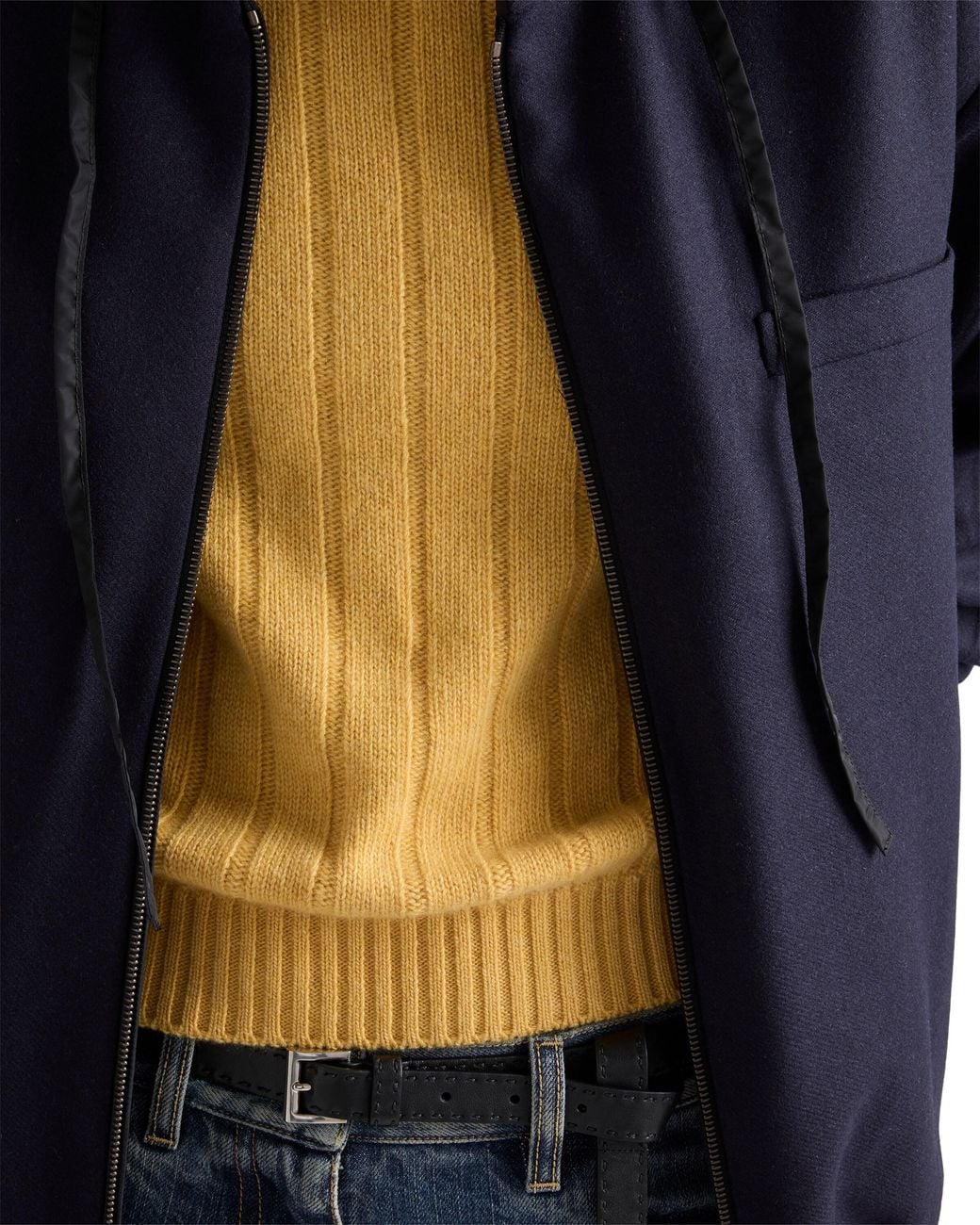 Prada Yellow Re-Cashmere Crew-Neck Sweater