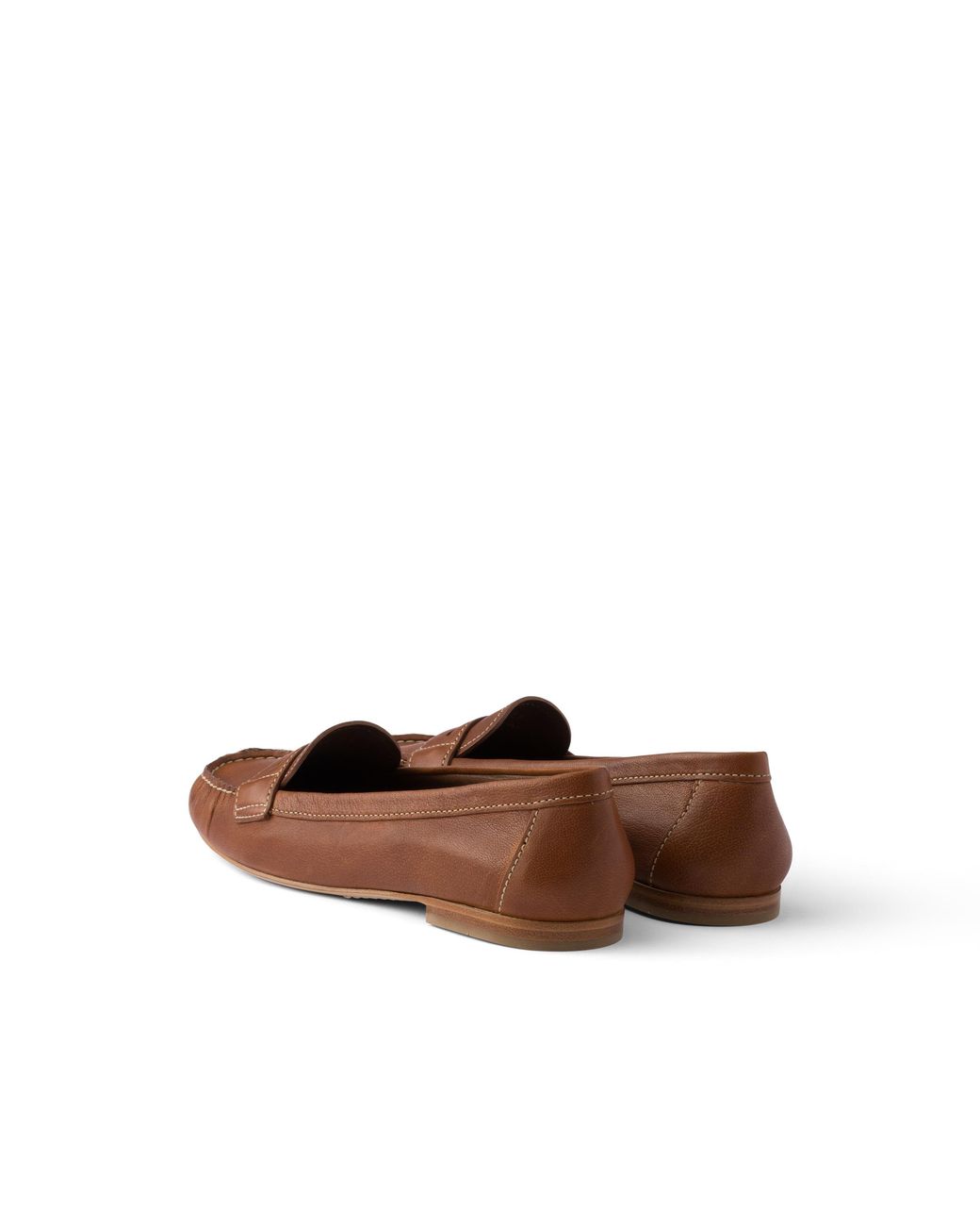 Prada Brown Leather Loafers