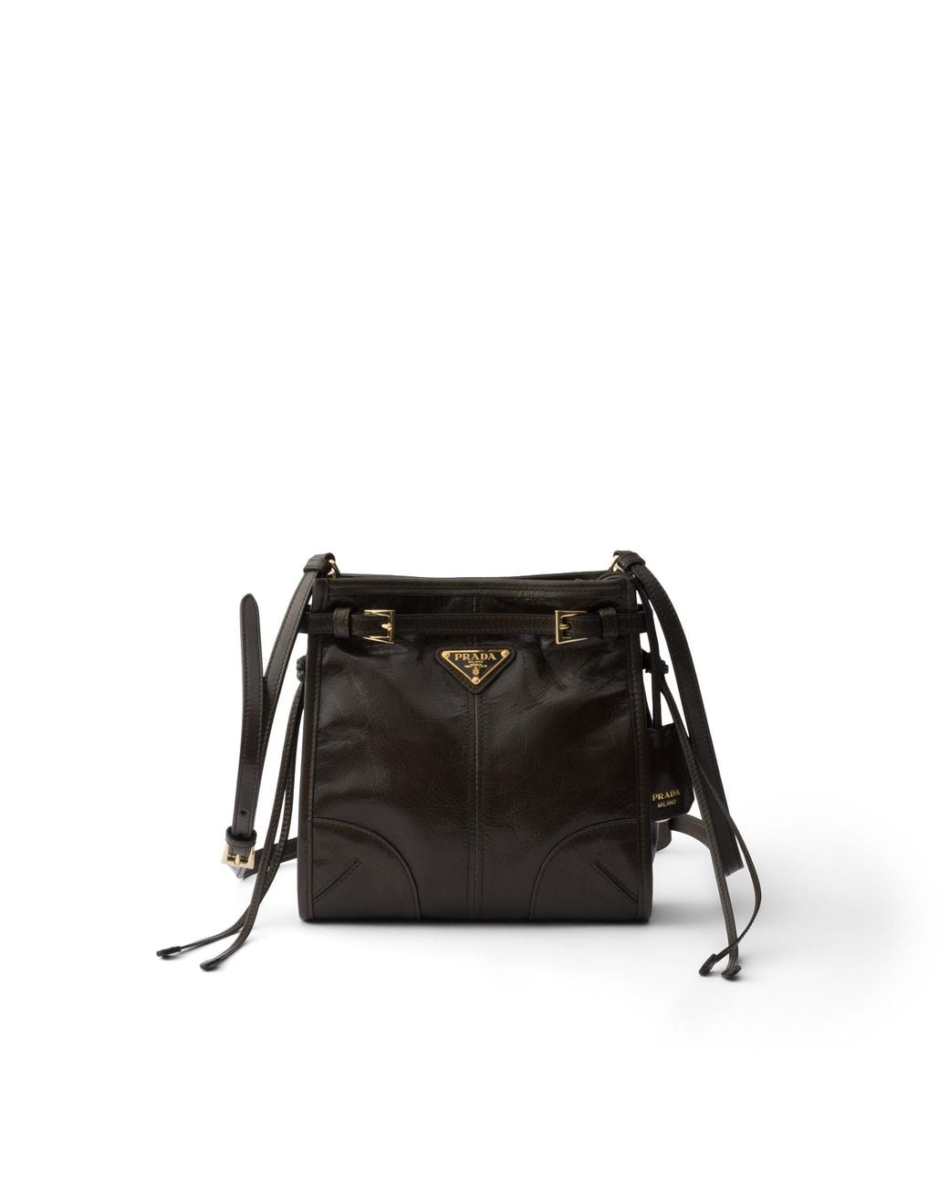 Prada Black Bonnie Leather Mini Shoulder Bag