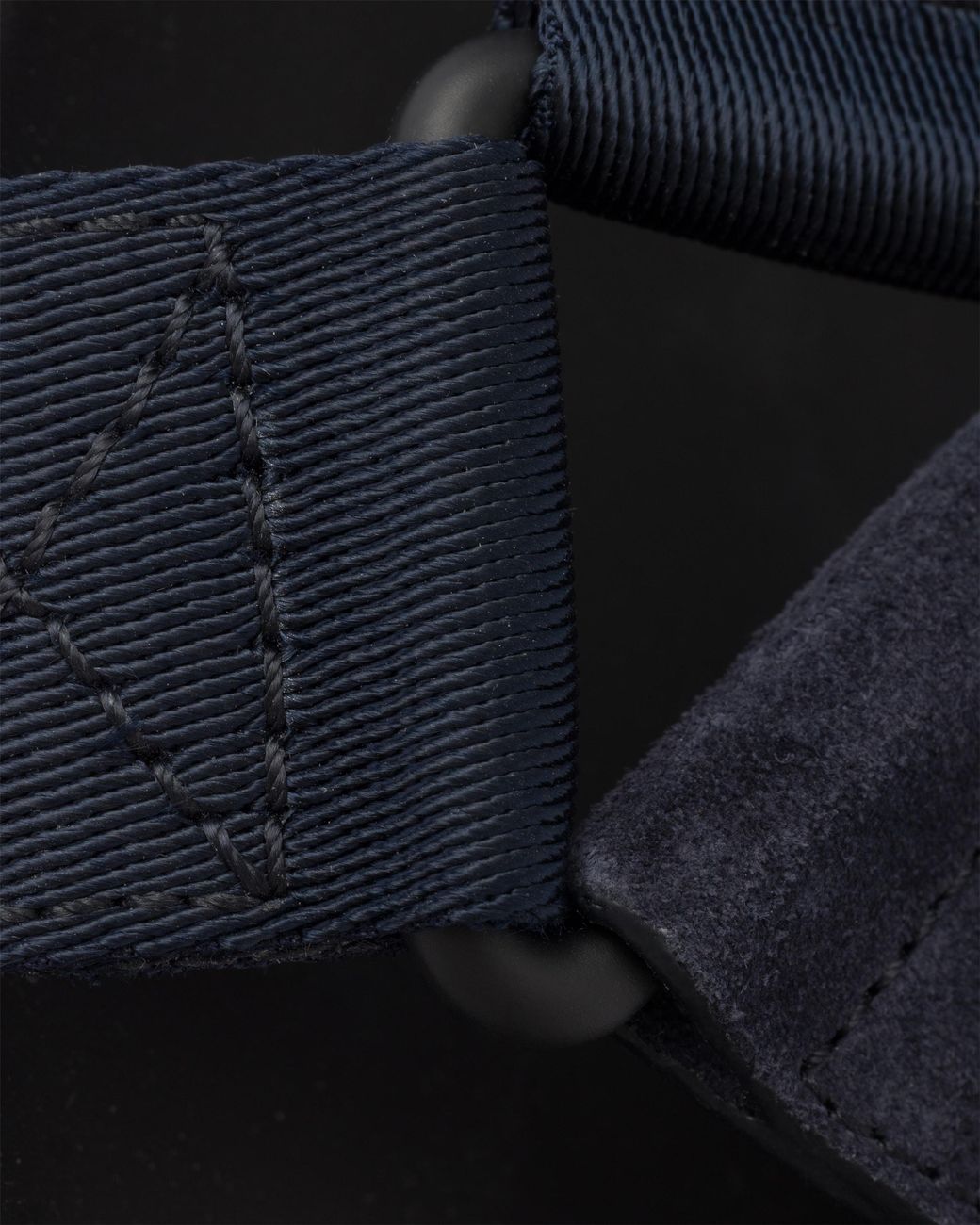 Prada Blue Suede And Woven Tape Sporty Sandal for men