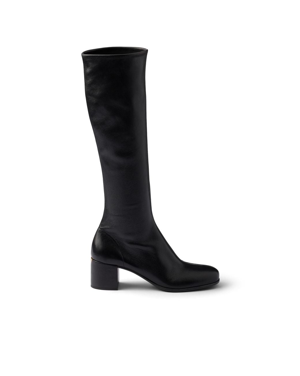 Prada Black Stretch Nappa Leather Boots