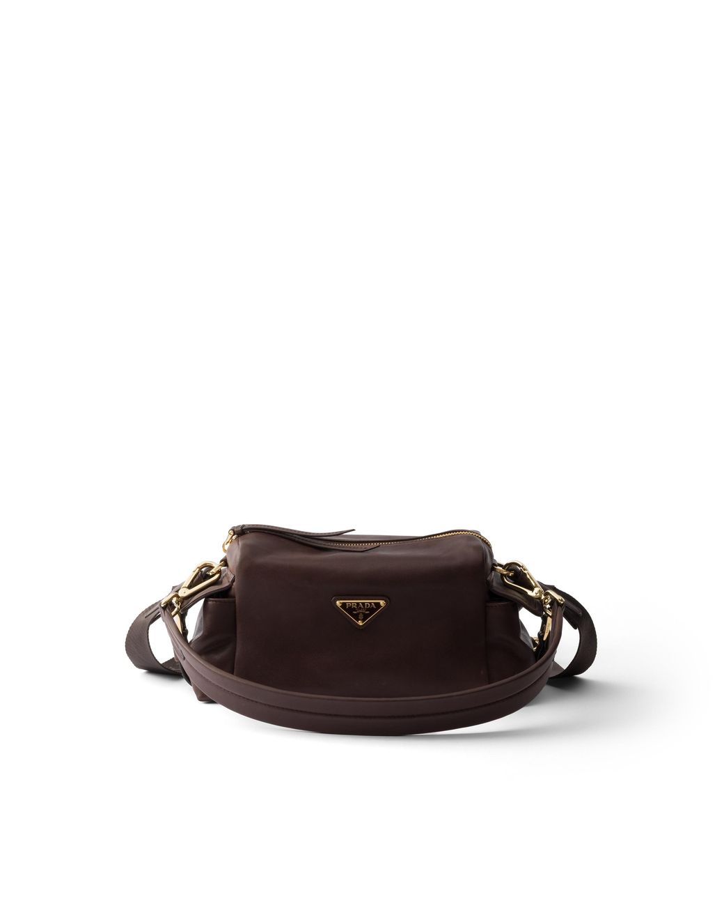 Prada Brown Explore Small Nappa Leather Bag, Sienna