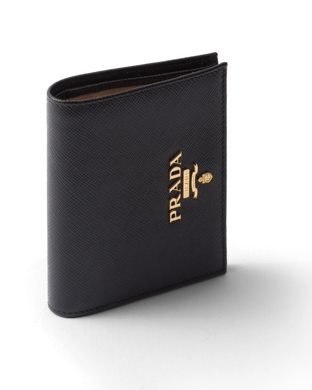 Prada White Small Saffiano Leather Wallet