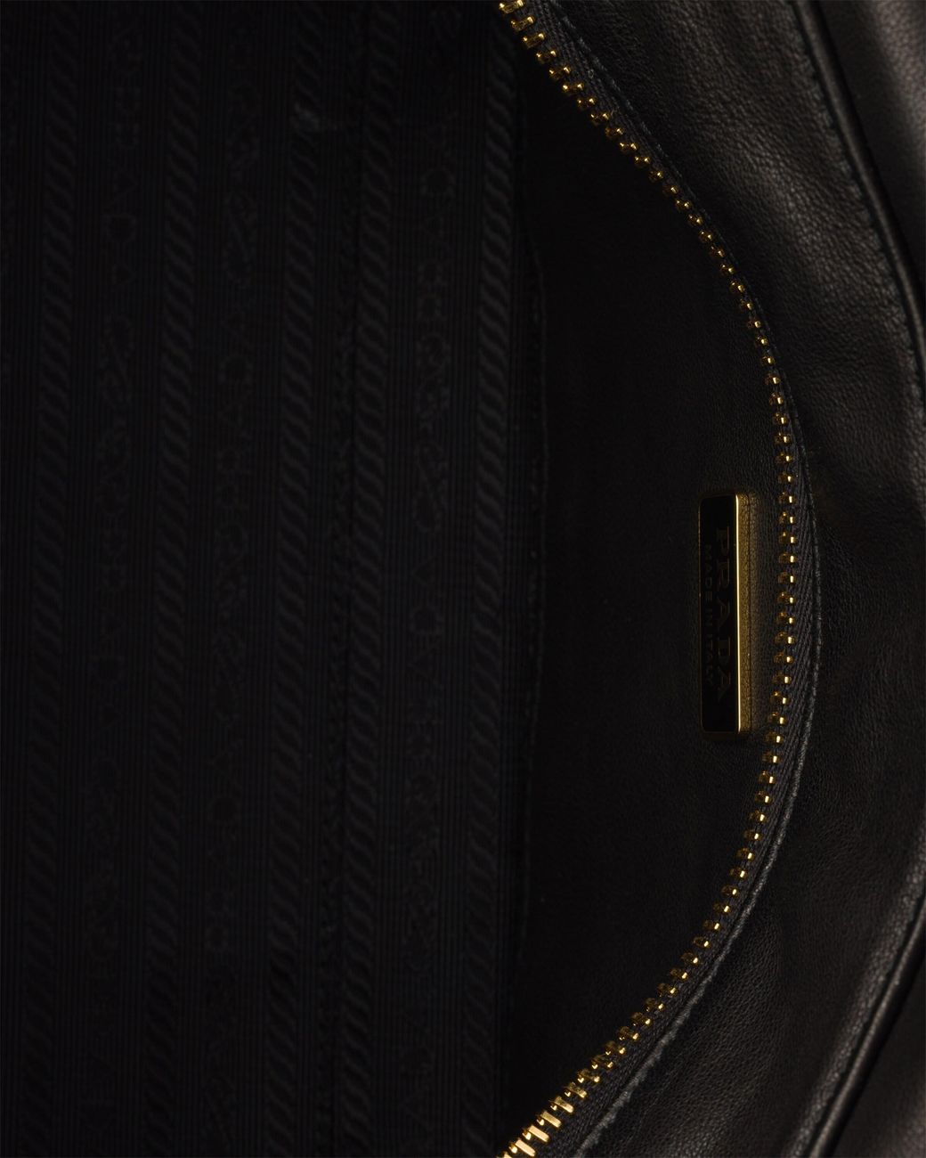 Prada Black Explore Medium Nappa Leather Shoulder Bag With Flap
