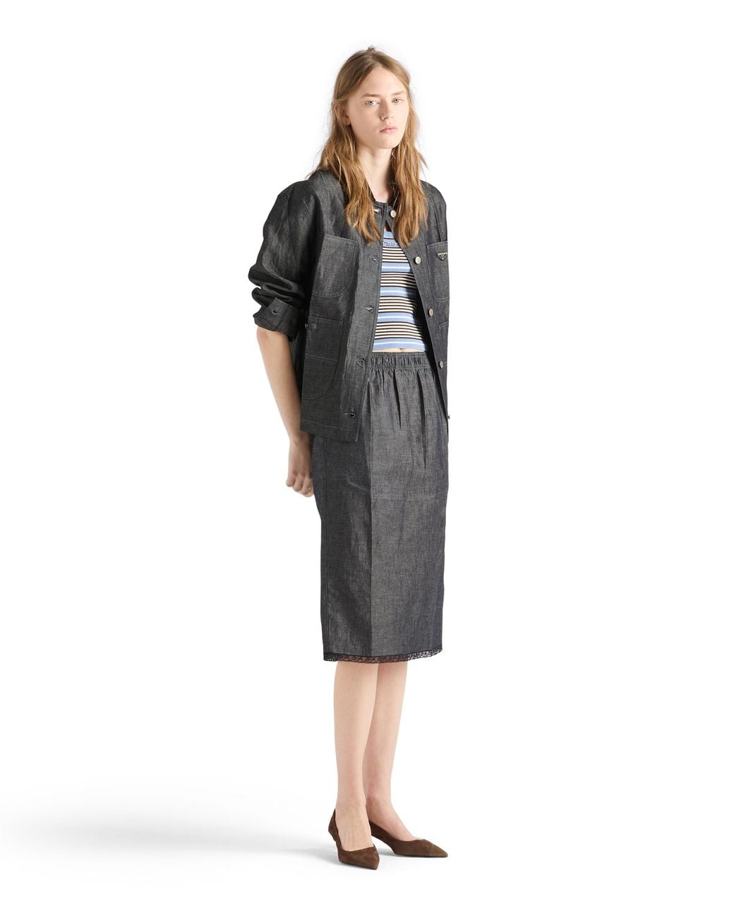 Prada Black Chambray Jacket