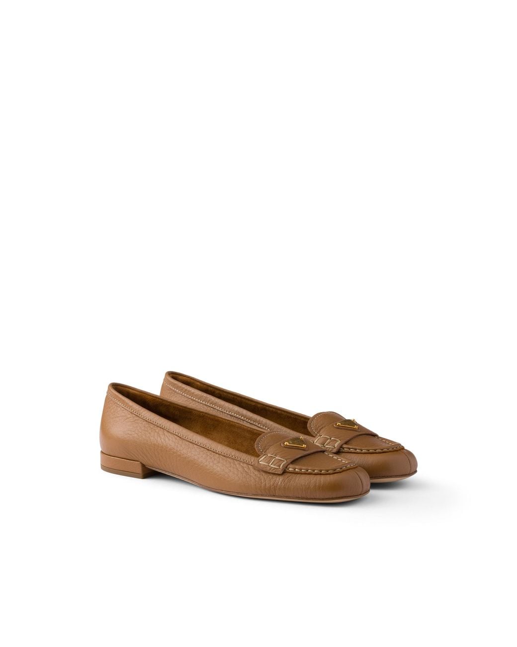 Prada Brown Leather Loafers
