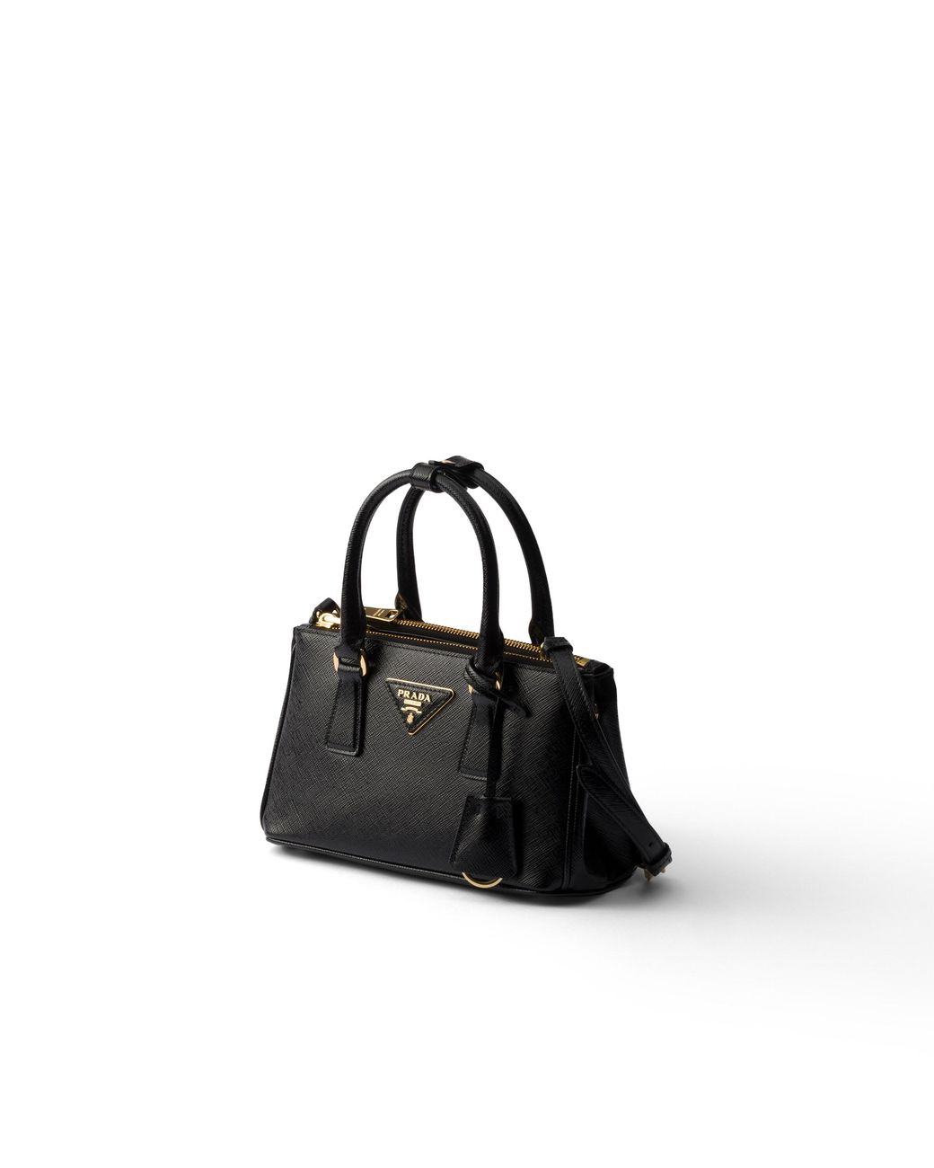 Prada Black Galleria Patent Saffiano Leather Mini-Bag