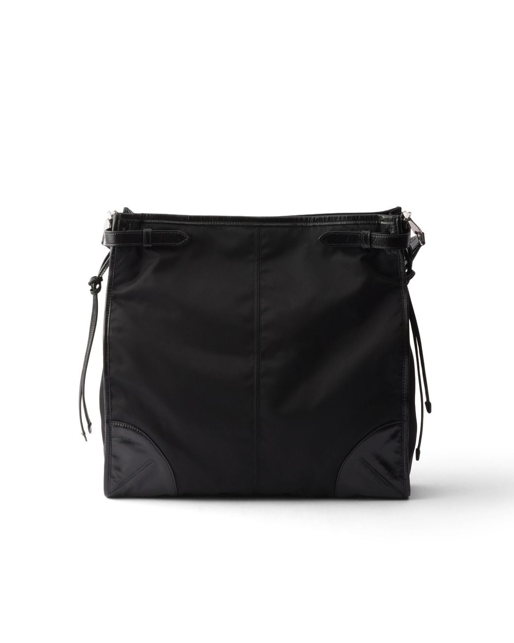 Prada Black Bonnie Re-Nylon And Leather Shoulder Bag for men