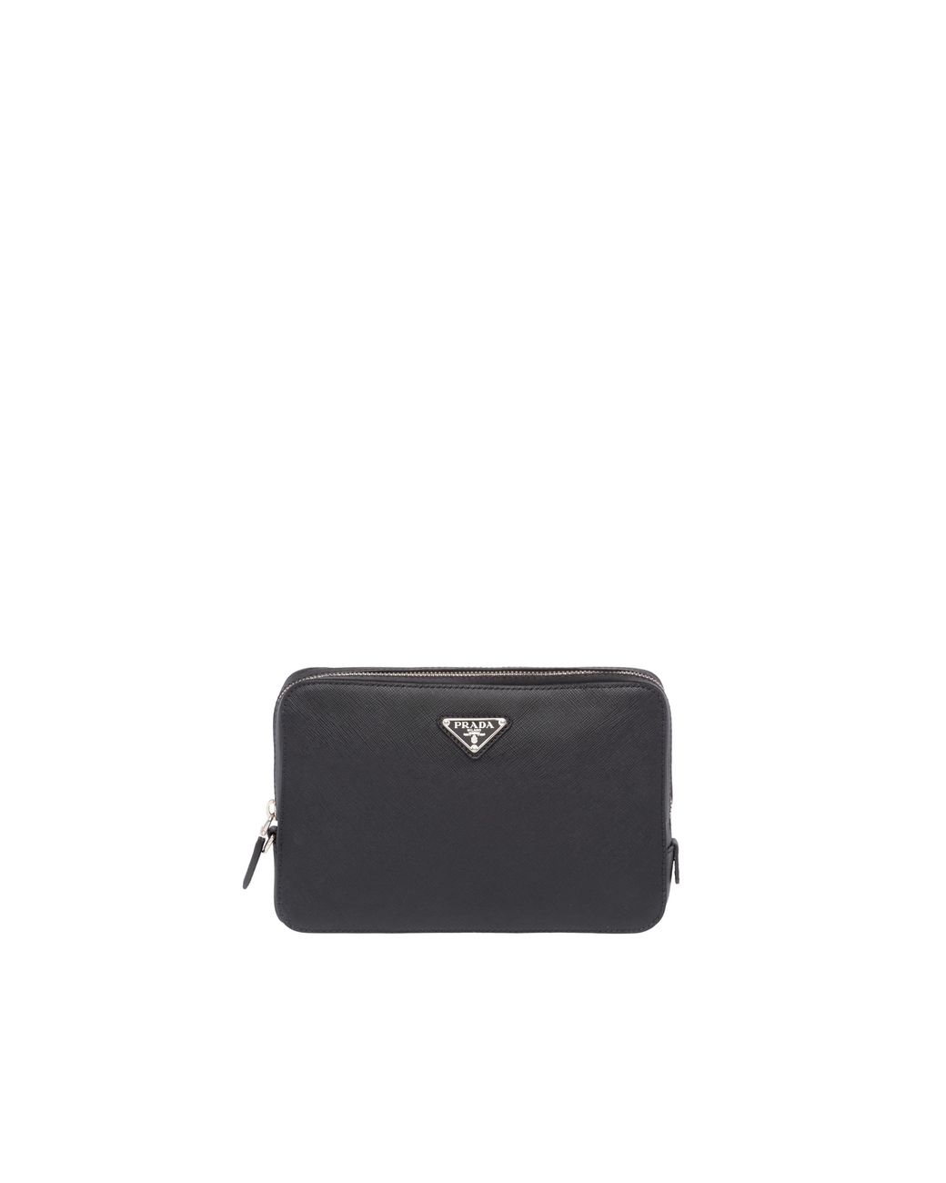 Prada White Saffiano Leather Clutch for men