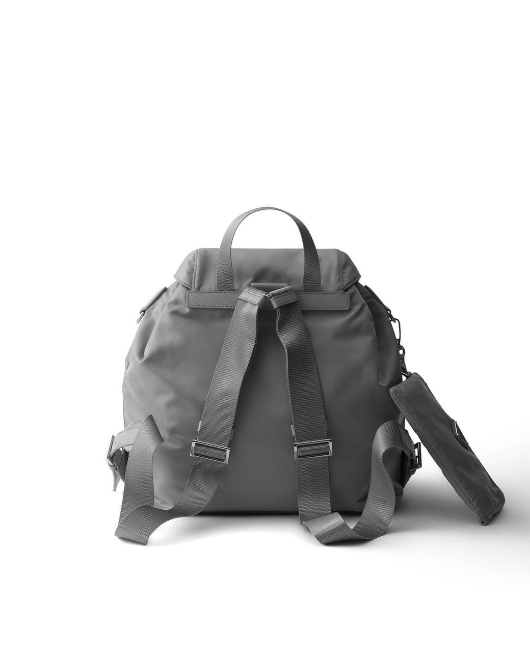 Prada Gray Medium Re-Nylon Backpack
