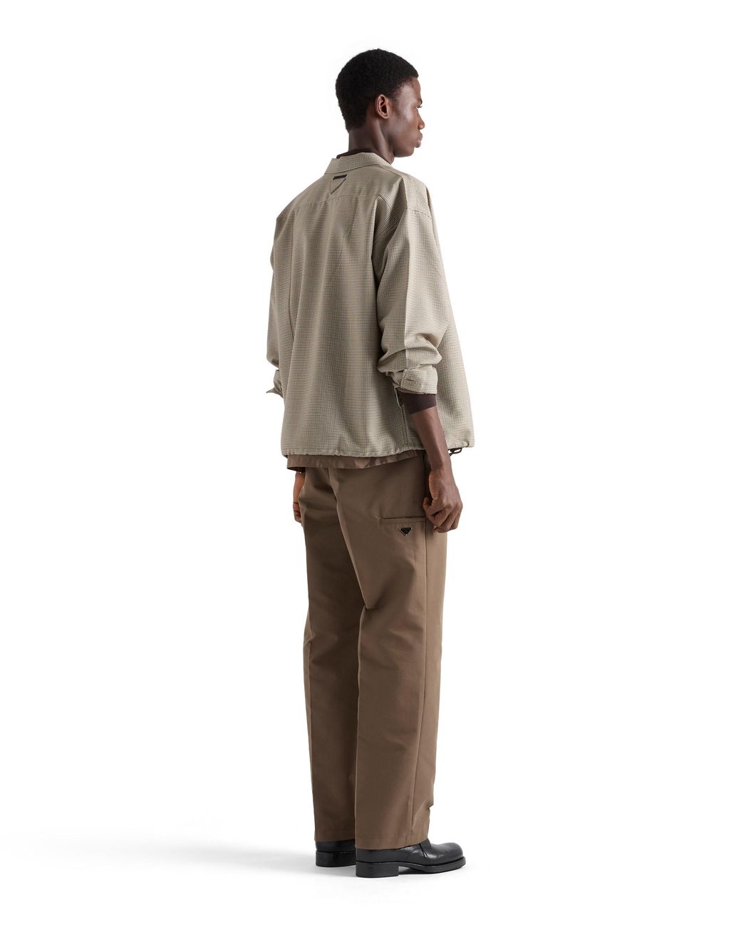 Prada Brown Wool Shirt for men